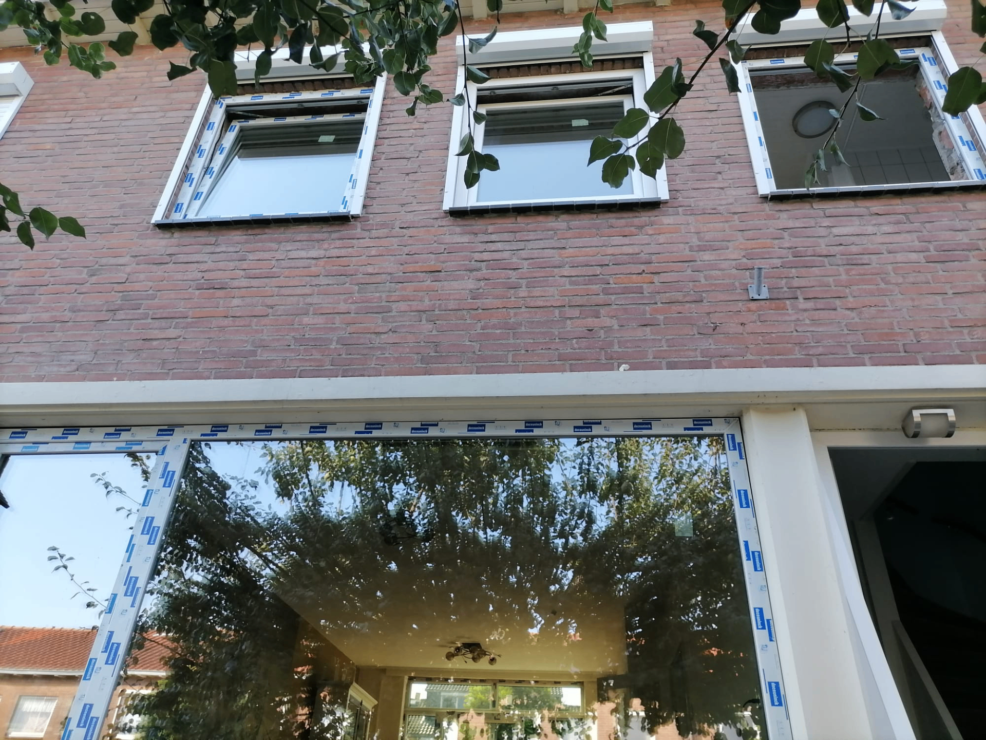 Ramen installatie bovenkant